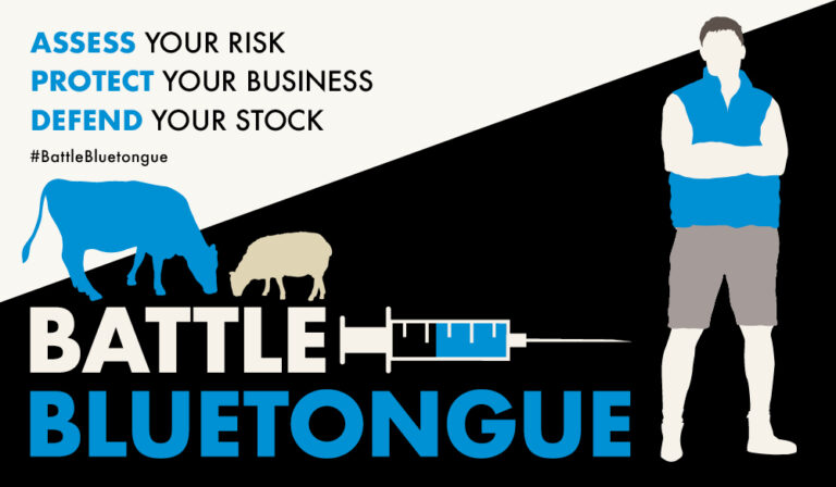 Battle Bluetongue campaign A4 Poster